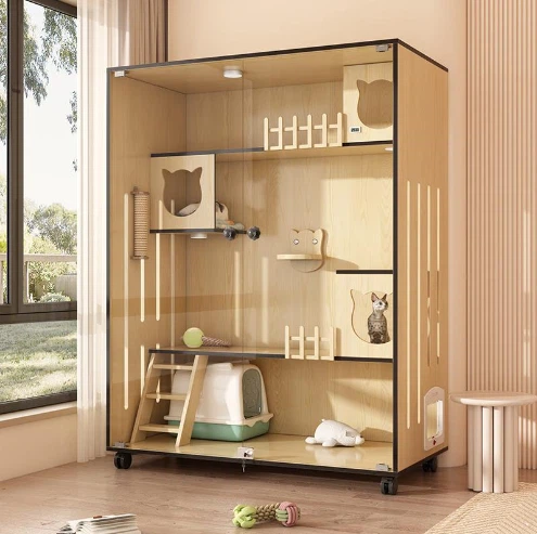 Wholesale Luxury Large Cat House Indoor Villa For Cats